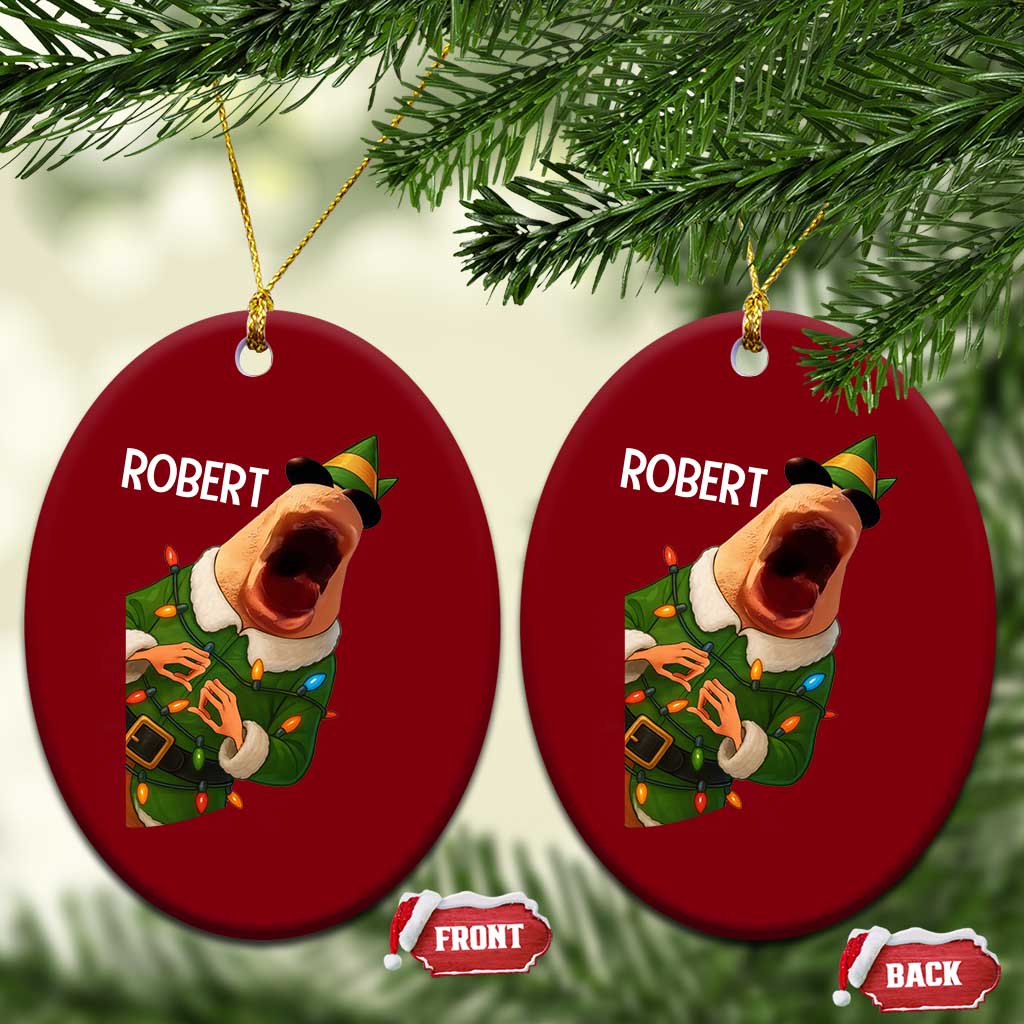 Funny Christmas Marcus The Worm Robert Xmas Elf Ceramic Ornament TS11 Print Your Wear