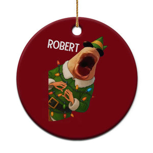 Funny Christmas Marcus The Worm Robert Xmas Elf Ceramic Ornament TS11 1pc Red Print Your Wear