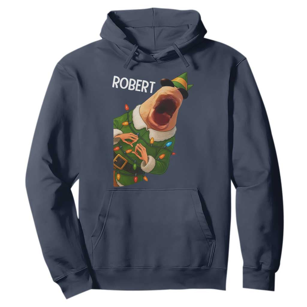 Funny Christmas Marcus The Worm Robert Xmas Elf Hoodie TS11 Navy Print Your Wear