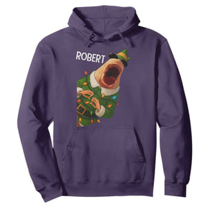 Funny Christmas Marcus The Worm Robert Xmas Elf Hoodie TS11 Purple Print Your Wear
