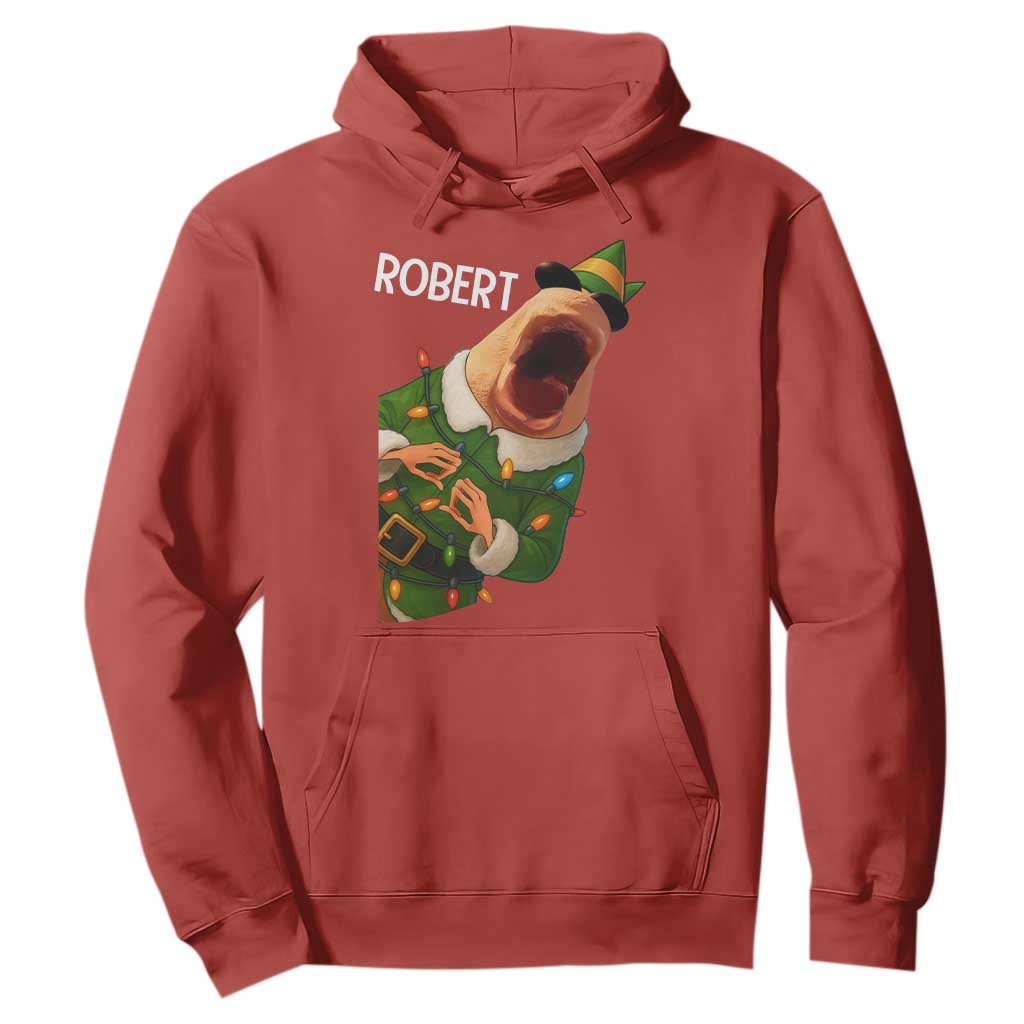 Funny Christmas Marcus The Worm Robert Xmas Elf Hoodie TS11 Red Print Your Wear
