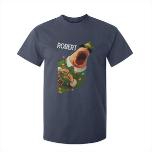 Funny Christmas Marcus The Worm Robert Xmas Elf T Shirt For Kid TS11 Navy Print Your Wear
