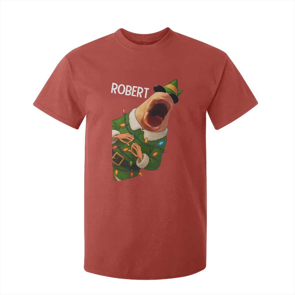 Funny Christmas Marcus The Worm Robert Xmas Elf T Shirt For Kid TS11 Red Print Your Wear