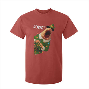 Funny Christmas Marcus The Worm Robert Xmas Elf T Shirt For Kid TS11 Red Print Your Wear