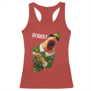 Funny Christmas Marcus The Worm Robert Xmas Elf Racerback Tank Top TS11 Red Print Your Wear