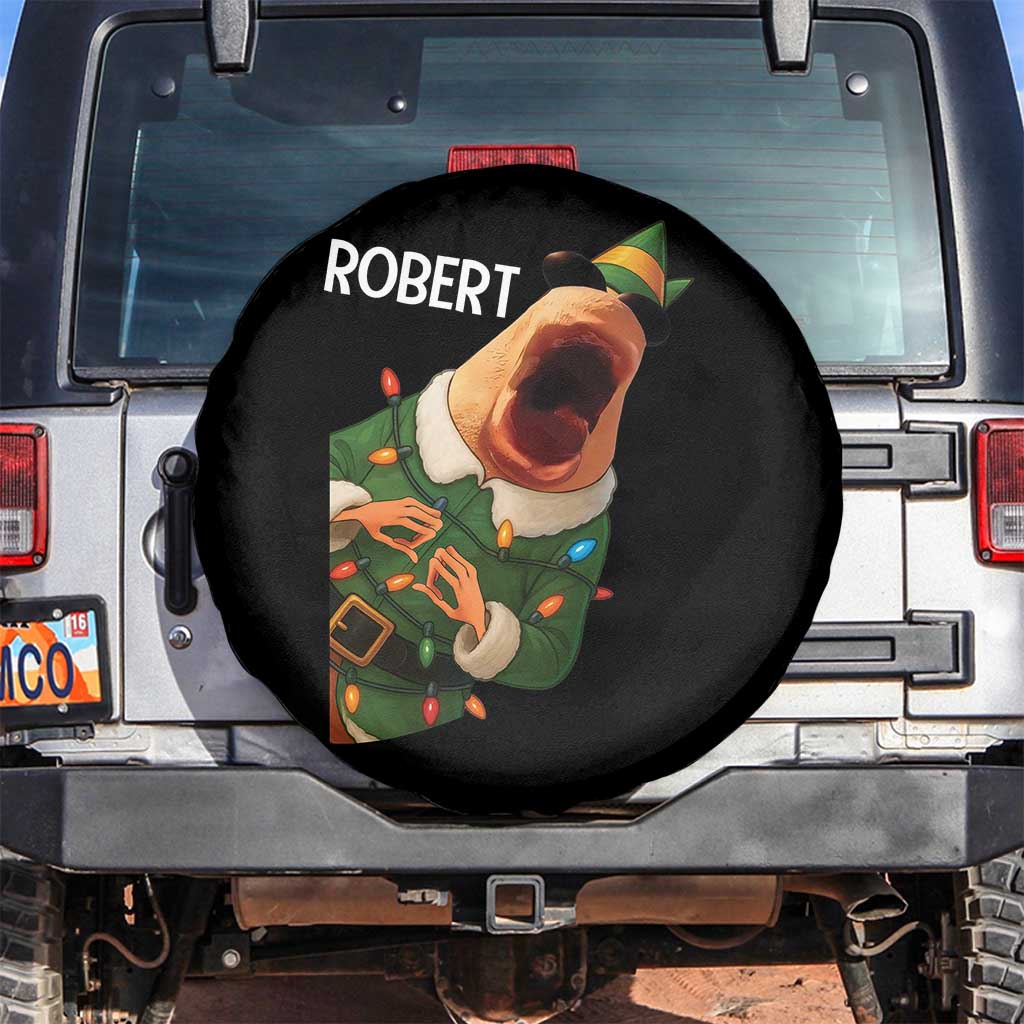 Funny Christmas Marcus The Worm Robert Xmas Elf Spare Tire Cover TS11 No hole Black Print Your Wear
