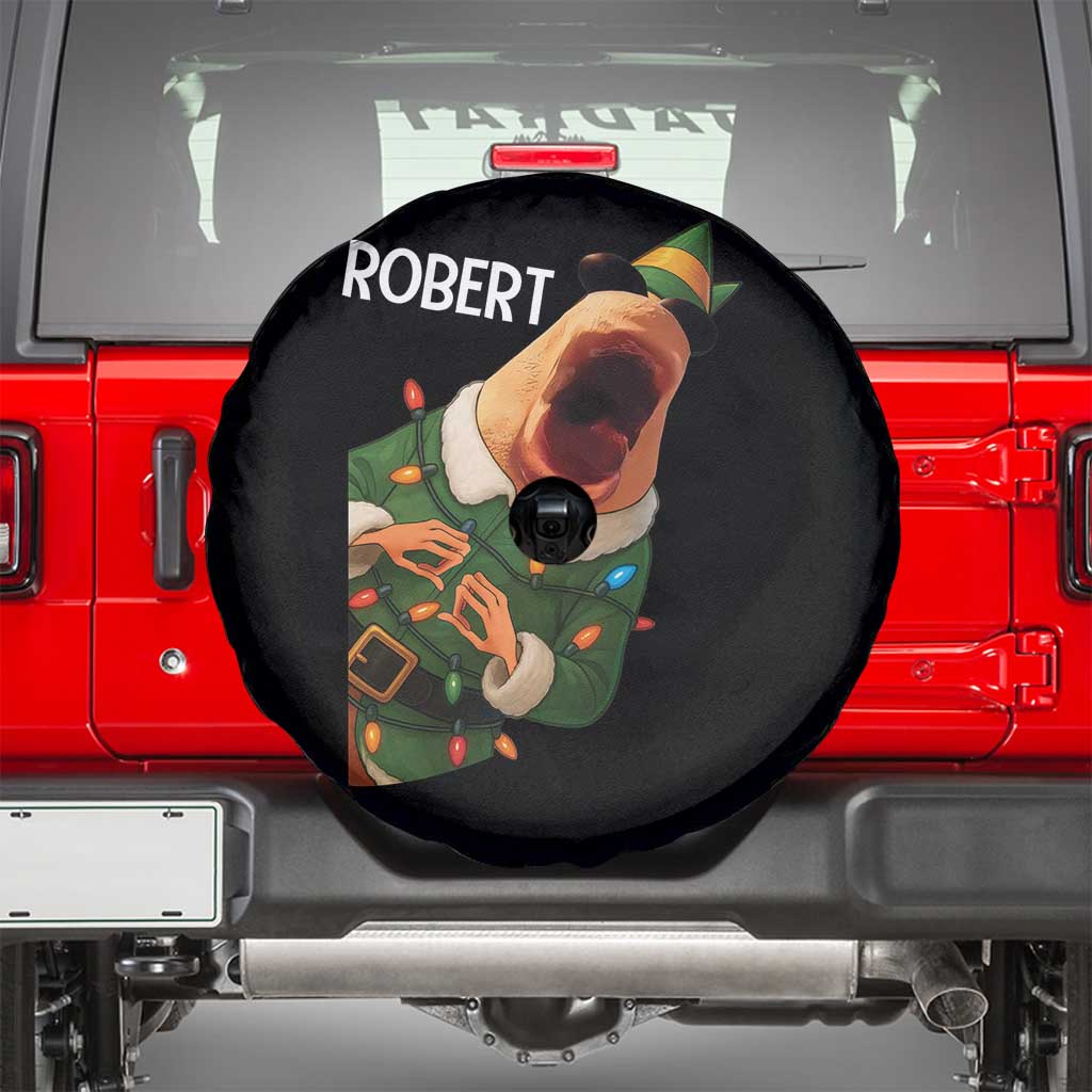 Funny Christmas Marcus The Worm Robert Xmas Elf Spare Tire Cover TS11 Black Print Your Wear