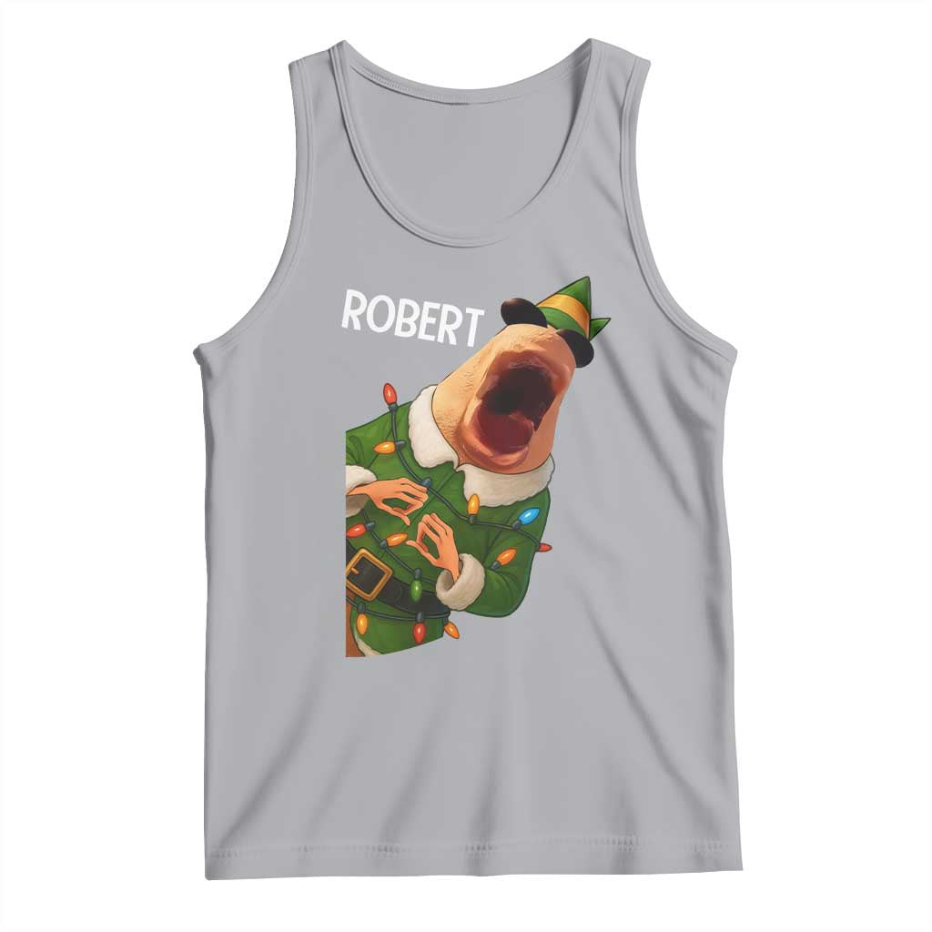 Funny Christmas Marcus The Worm Robert Xmas Elf Tank Top TS11 Athletic Heather Print Your Wear