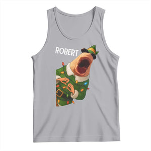 Funny Christmas Marcus The Worm Robert Xmas Elf Tank Top TS11 Athletic Heather Print Your Wear