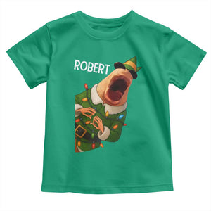 Funny Christmas Marcus The Worm Robert Xmas Elf Toddler T Shirt TS11 Irish Green Print Your Wear