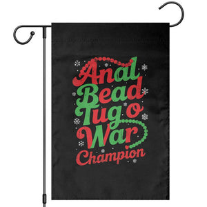 Funny Anal Bead Tug O War Christmas Garden Flag Inappropriate Adult Humor Weird Cringe TS11 Black Print Your Wear