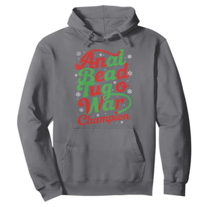 Funny Anal Bead Tug O War Christmas Hoodie Inappropriate Adult Humor Weird Cringe TS11 Charcoal Print Your Wear