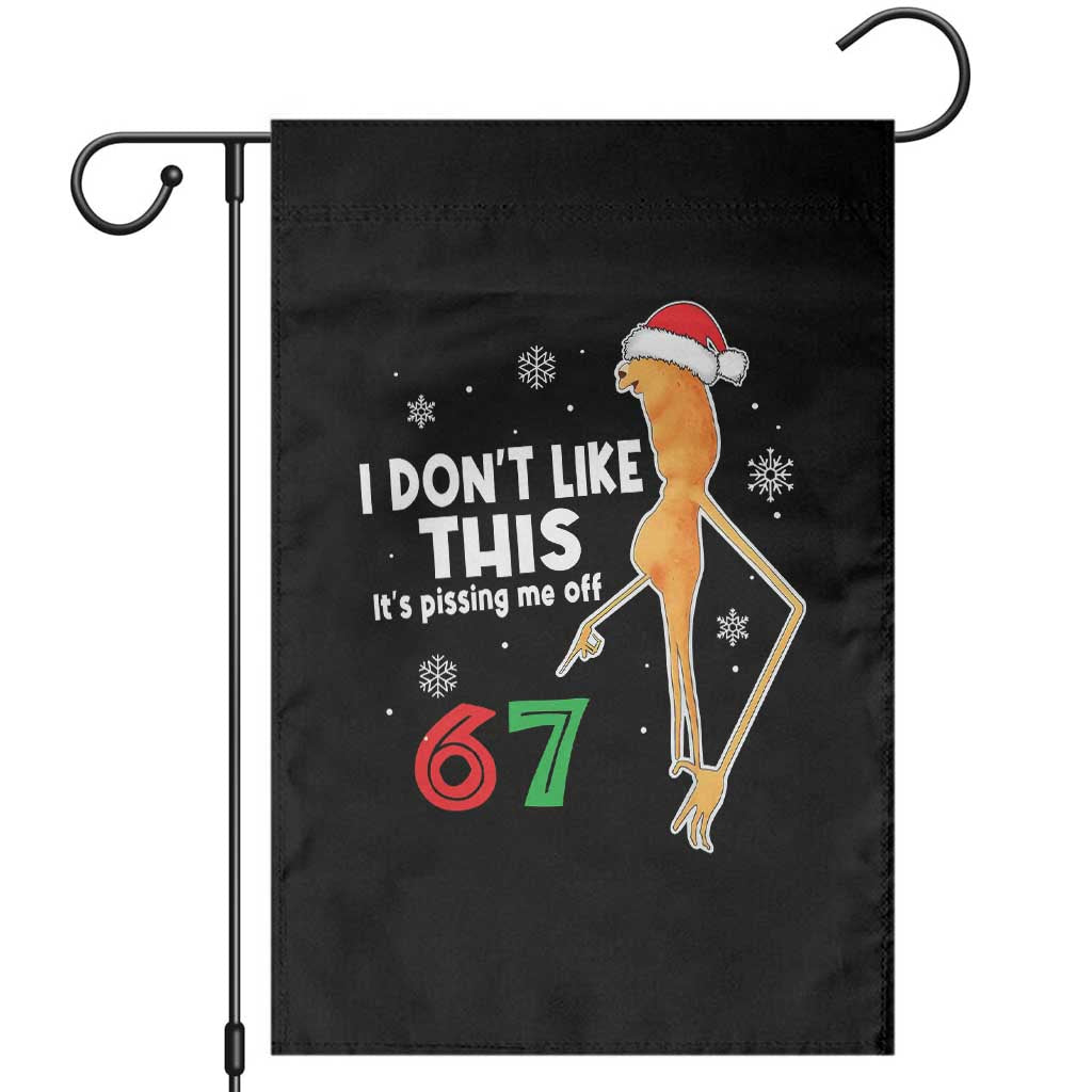 Funny Marcus The Worm 67 Meme Christmas Garden Flag I Don't Like This It's Pissing Me Off TS11 Black Print Your Wear