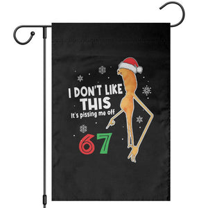 Funny Marcus The Worm 67 Meme Christmas Garden Flag I Don't Like This It's Pissing Me Off TS11 Black Print Your Wear