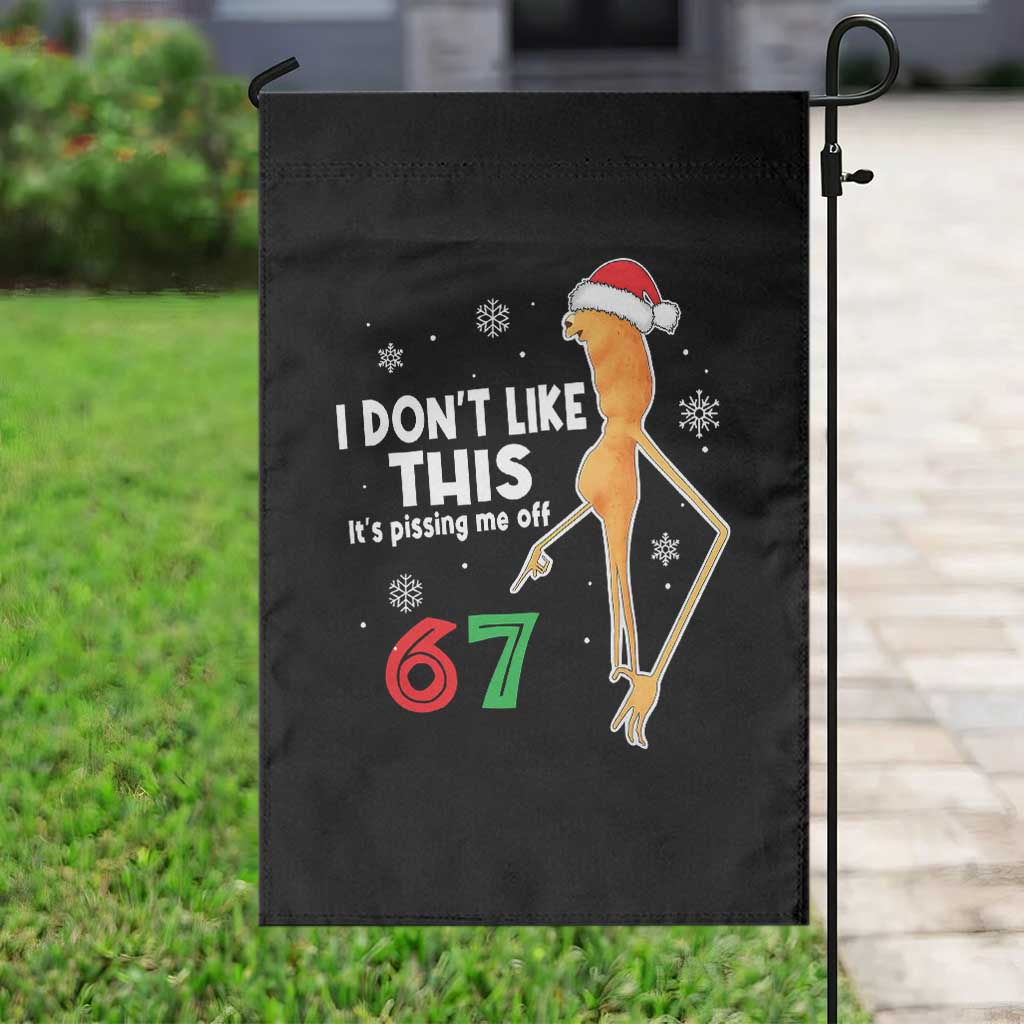 Funny Marcus The Worm 67 Meme Christmas Garden Flag I Don't Like This It's Pissing Me Off TS11 Print Your Wear