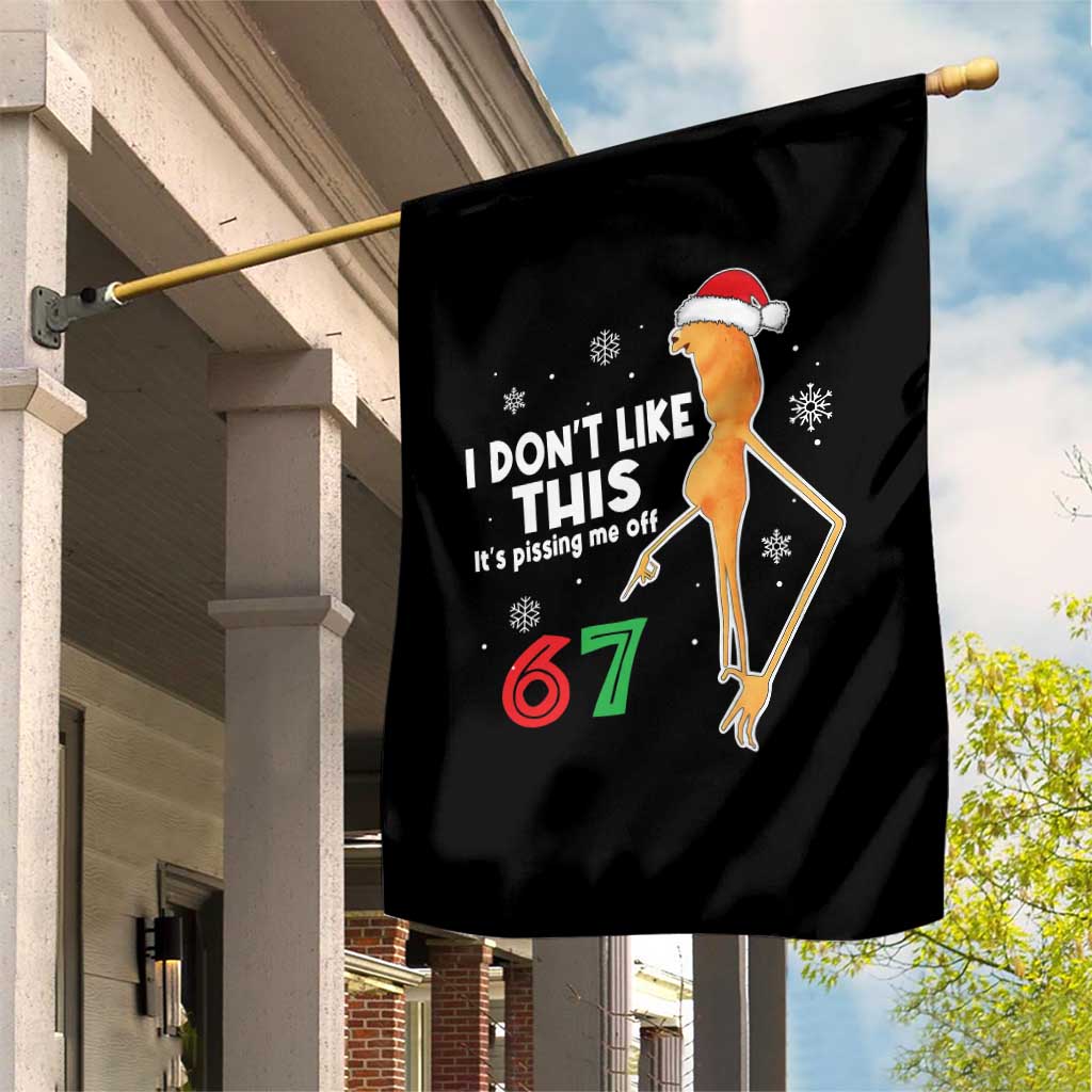 Funny Marcus The Worm 67 Meme Christmas Garden Flag I Don't Like This It's Pissing Me Off TS11 Print Your Wear