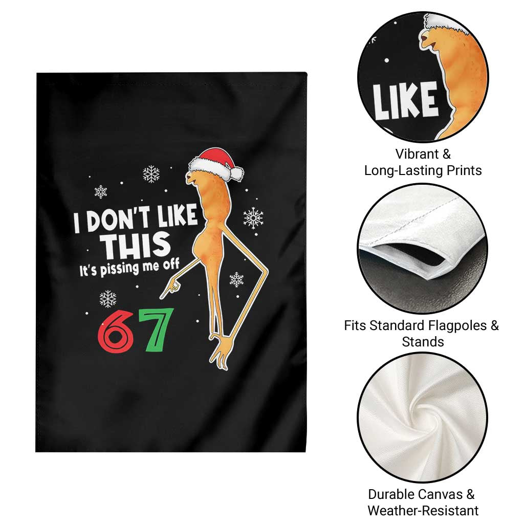 Funny Marcus The Worm 67 Meme Christmas Garden Flag I Don't Like This It's Pissing Me Off TS11 Print Your Wear