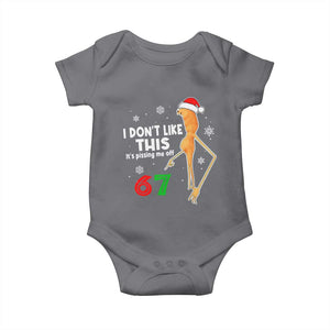 Funny Marcus The Worm 67 Meme Christmas Baby Onesie I Don't Like This It's Pissing Me Off TS11 Charcoal Print Your Wear