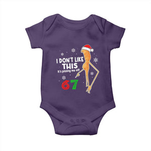 Funny Marcus The Worm 67 Meme Christmas Baby Onesie I Don't Like This It's Pissing Me Off TS11 Purple Print Your Wear