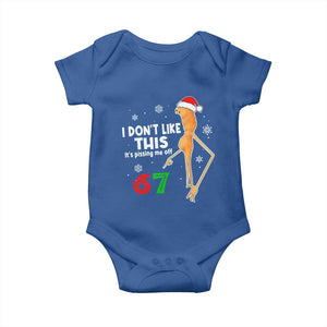 Funny Marcus The Worm 67 Meme Christmas Baby Onesie I Don't Like This It's Pissing Me Off TS11 Royal Blue Print Your Wear