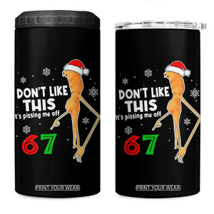 Funny Marcus The Worm 67 Meme Christmas 4 in 1 Can Cooler Tumbler I Don't Like This It's Pissing Me Off TS11 One Size: 16 oz Black Print Your Wear