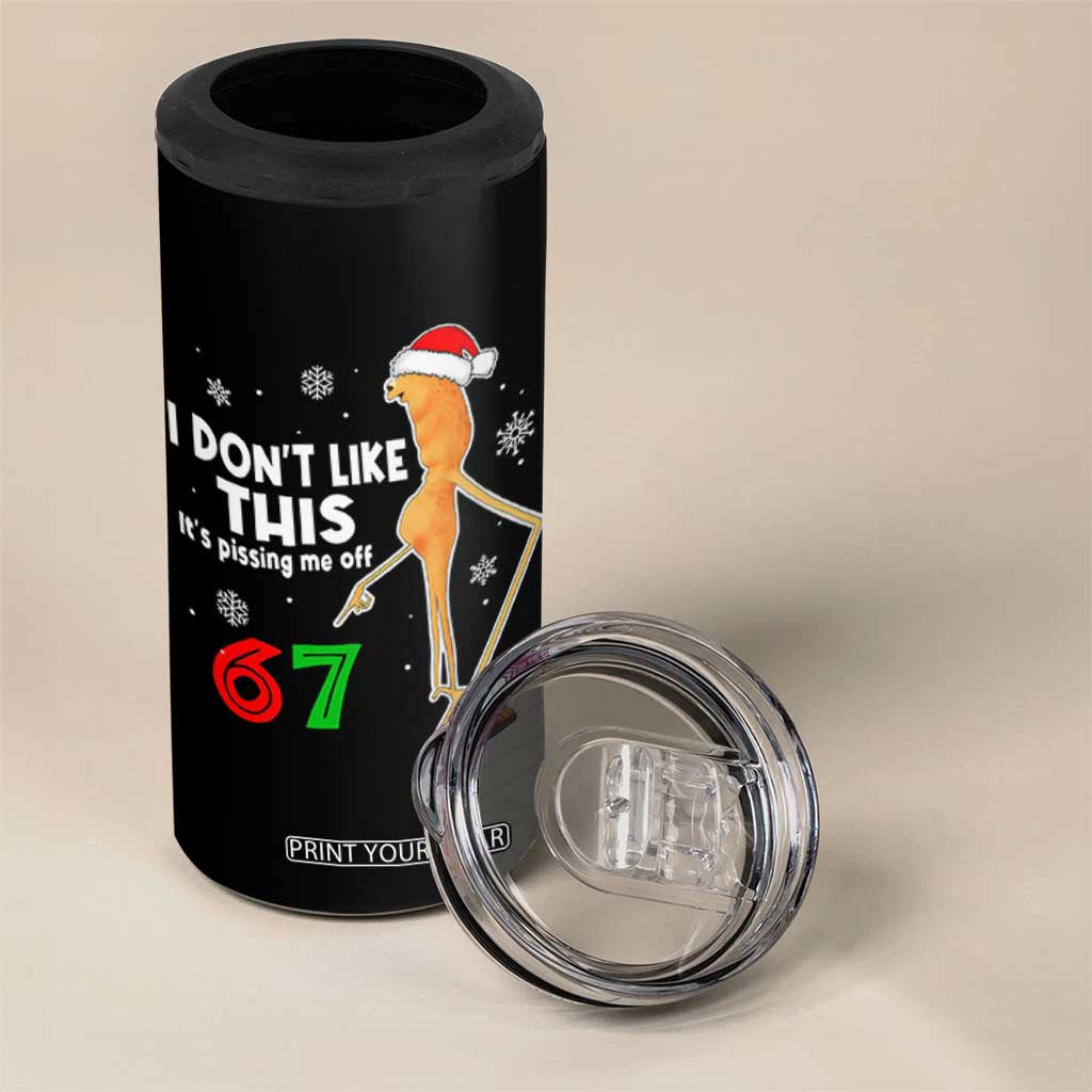 Funny Marcus The Worm 67 Meme Christmas 4 in 1 Can Cooler Tumbler I Don't Like This It's Pissing Me Off TS11 Print Your Wear