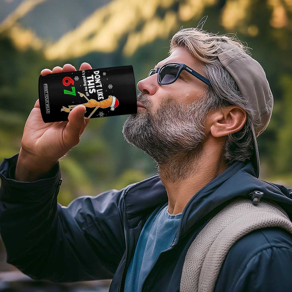 Funny Marcus The Worm 67 Meme Christmas 4 in 1 Can Cooler Tumbler I Don't Like This It's Pissing Me Off TS11 Print Your Wear