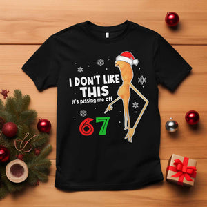 Funny Marcus The Worm 67 Meme Christmas T Shirt I Don't Like This It's Pissing Me Off TS11 Black Print Your Wear