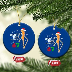 Funny Marcus The Worm 67 Meme Christmas Ceramic Ornament I Don't Like This It's Pissing Me Off TS11 1pc Blue Print Your Wear