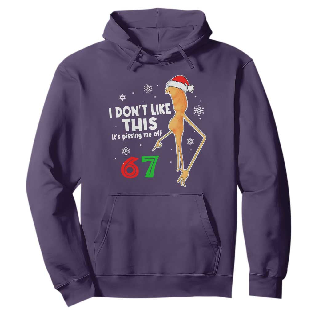 Funny Marcus The Worm 67 Meme Christmas Hoodie I Don't Like This It's Pissing Me Off - Print Your Wear
