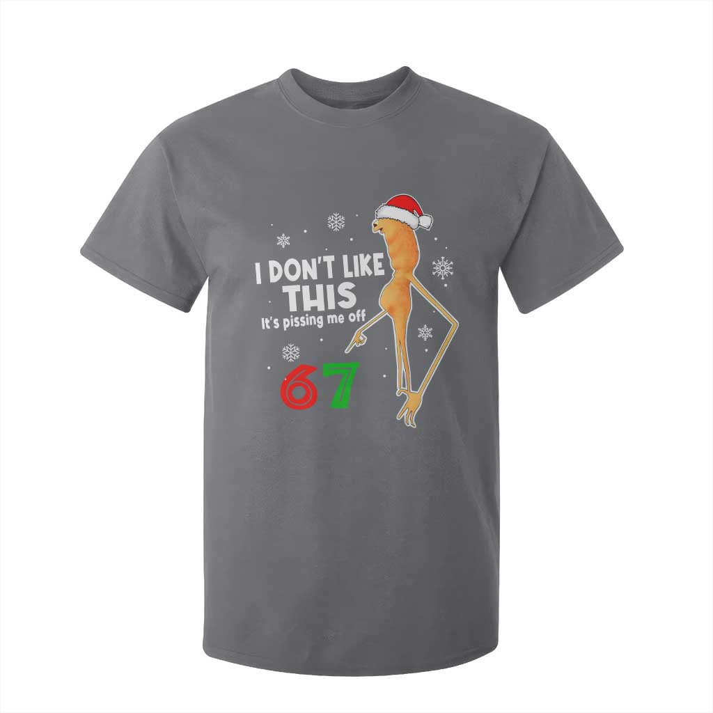 Funny Marcus The Worm 67 Meme Christmas T Shirt For Kid I Don't Like This It's Pissing Me Off TS11 Charcoal Print Your Wear