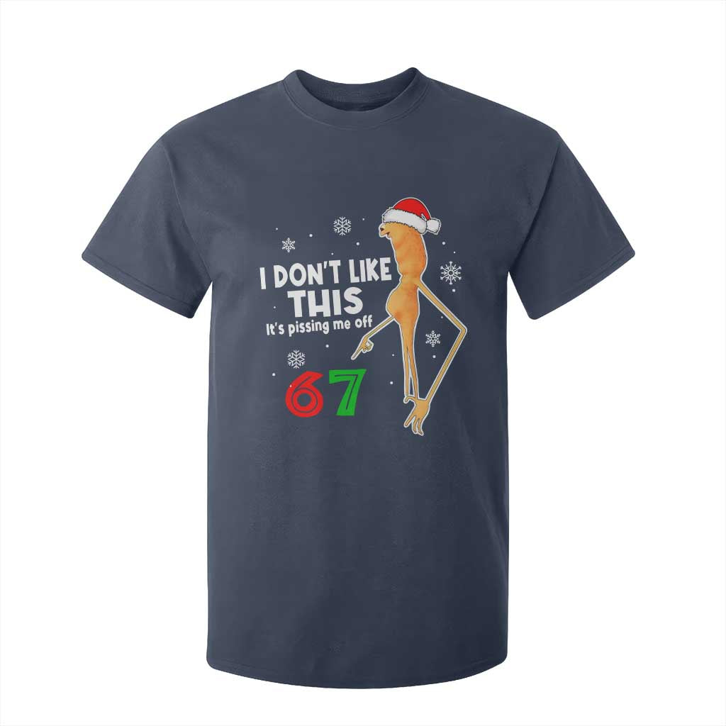 Funny Marcus The Worm 67 Meme Christmas T Shirt For Kid I Don't Like This It's Pissing Me Off TS11 Navy Print Your Wear