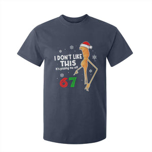 Funny Marcus The Worm 67 Meme Christmas T Shirt For Kid I Don't Like This It's Pissing Me Off TS11 Navy Print Your Wear