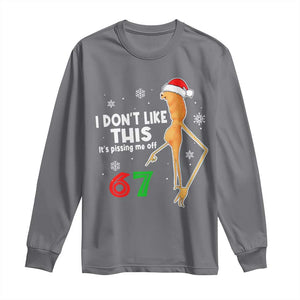 Funny Marcus The Worm 67 Meme Christmas Long Sleeve Shirt I Don't Like This It's Pissing Me Off TS11 Charcoal Print Your Wear
