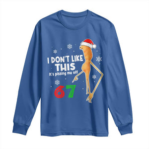 Funny Marcus The Worm 67 Meme Christmas Long Sleeve Shirt I Don't Like This It's Pissing Me Off TS11 Royal Blue Print Your Wear