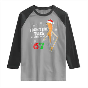 Funny Marcus The Worm 67 Meme Christmas Raglan Shirt I Don't Like This It's Pissing Me Off TS11 Sport Gray Black Print Your Wear