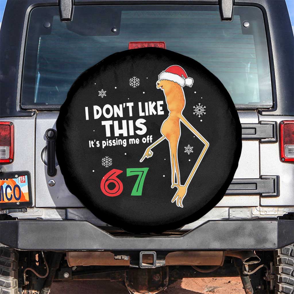 Funny Marcus The Worm 67 Meme Christmas Spare Tire Cover I Don't Like This It's Pissing Me Off TS11 No hole Black Print Your Wear