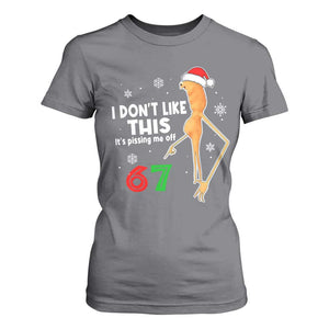Funny Marcus The Worm 67 Meme Christmas T Shirt For Women I Don't Like This It's Pissing Me Off TS11 Charcoal Print Your Wear