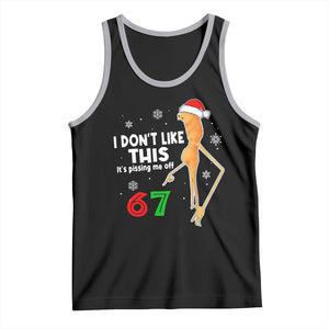 Funny Marcus The Worm 67 Meme Christmas Tank Top I Don't Like This It's Pissing Me Off TS11 Black Athletic Heather Print Your Wear
