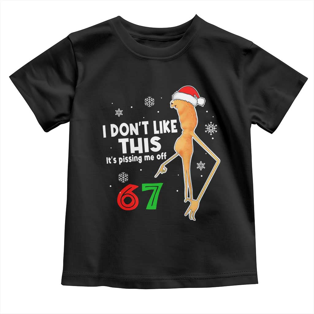Funny Marcus The Worm 67 Meme Christmas Toddler T Shirt I Don't Like This It's Pissing Me Off TS11 Black Print Your Wear