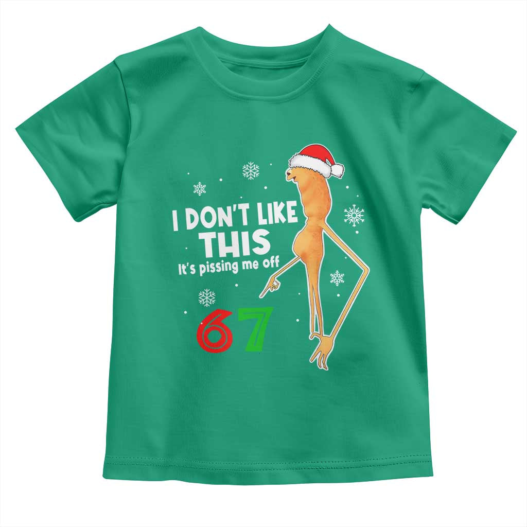 Funny Marcus The Worm 67 Meme Christmas Toddler T Shirt I Don't Like This It's Pissing Me Off TS11 Irish Green Print Your Wear