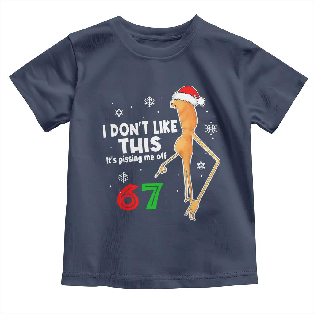 Funny Marcus The Worm 67 Meme Christmas Toddler T Shirt I Don't Like This It's Pissing Me Off TS11 Navy Print Your Wear