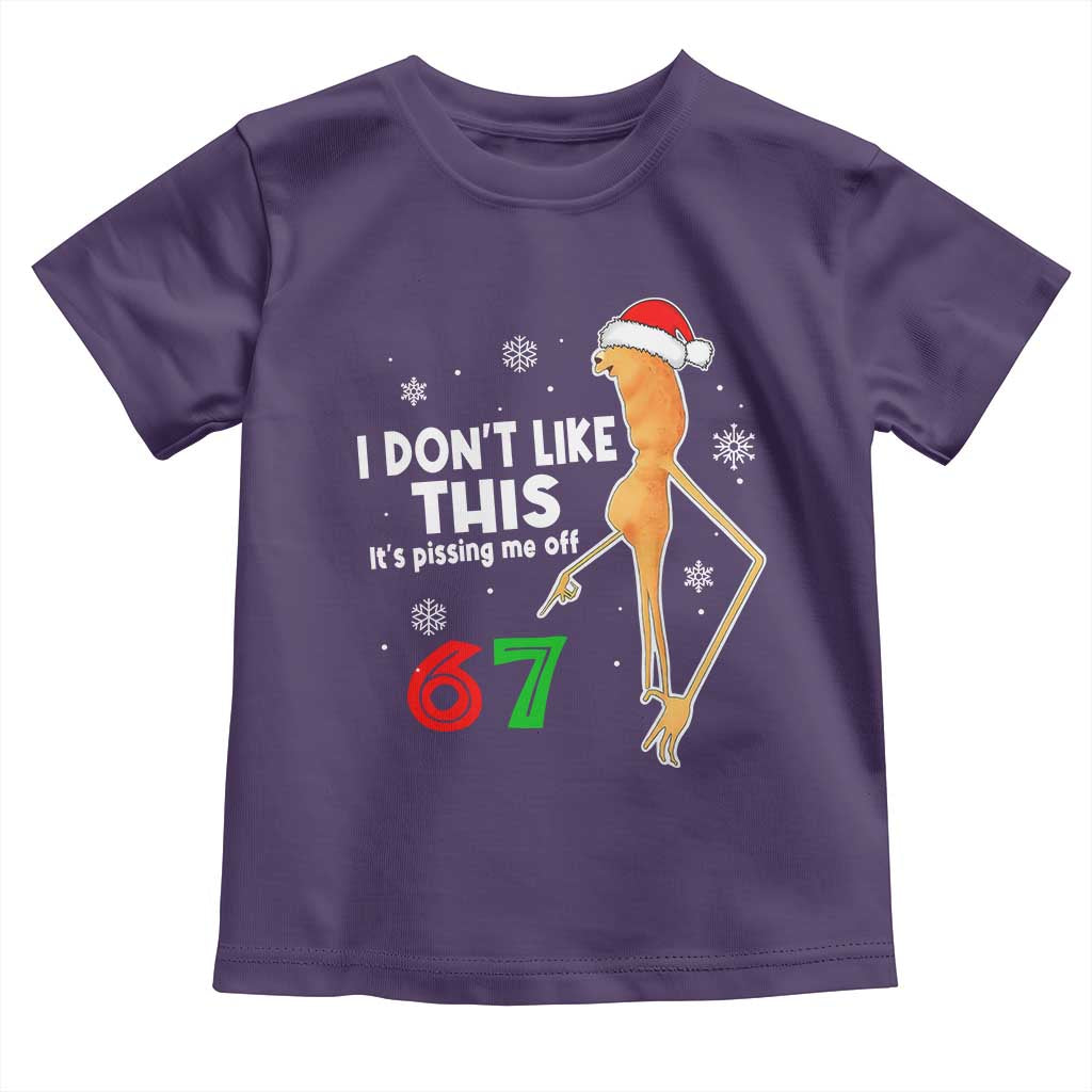 Funny Marcus The Worm 67 Meme Christmas Toddler T Shirt I Don't Like This It's Pissing Me Off TS11 Purple Print Your Wear