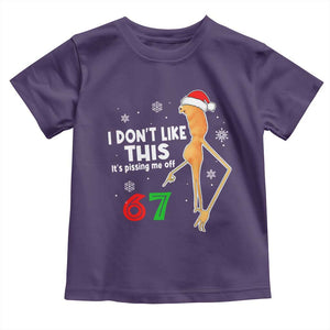 Funny Marcus The Worm 67 Meme Christmas Toddler T Shirt I Don't Like This It's Pissing Me Off TS11 Purple Print Your Wear