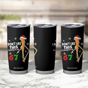 Funny Marcus The Worm 67 Meme Christmas Tumbler Cup I Don't Like This It's Pissing Me Off TS11 Print Your Wear