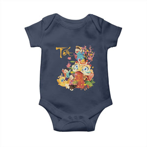 Funny Tet Vietnamese New Year 2025 Viet Holiday Baby Onesie TS11 Navy Print Your Wear