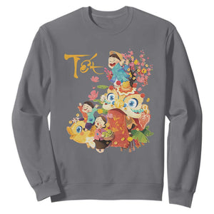 Funny Tet Vietnamese New Year 2025 Viet Holiday Sweatshirt TS11 Charcoal Print Your Wear