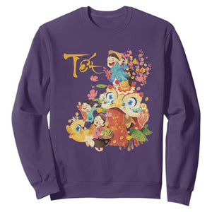 Funny Tet Vietnamese New Year 2025 Viet Holiday Sweatshirt TS11 Purple Print Your Wear