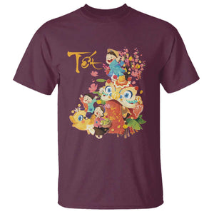 Funny Tet Vietnamese New Year 2025 Viet Holiday T Shirt TS11 Maroon Print Your Wear