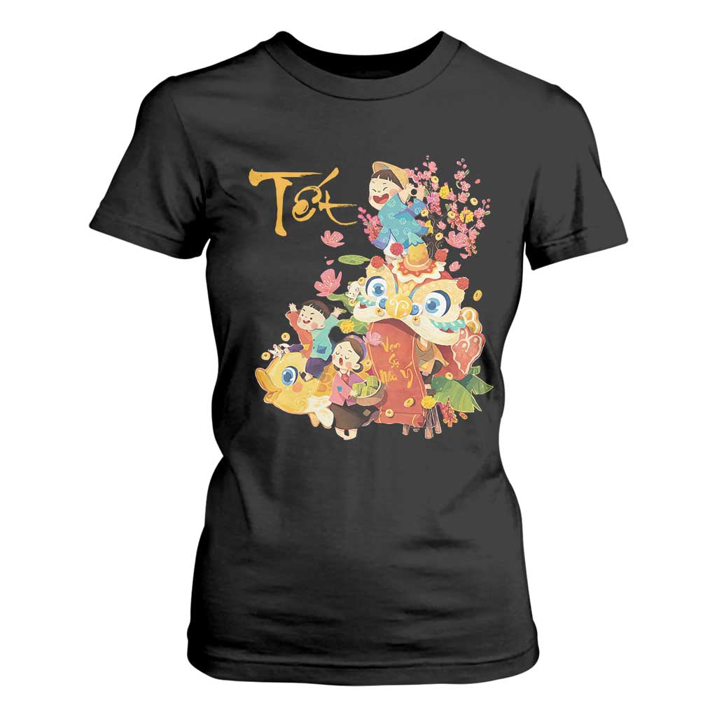 Funny Tet Vietnamese New Year 2025 Viet Holiday T Shirt For Women TS11 Black Print Your Wear